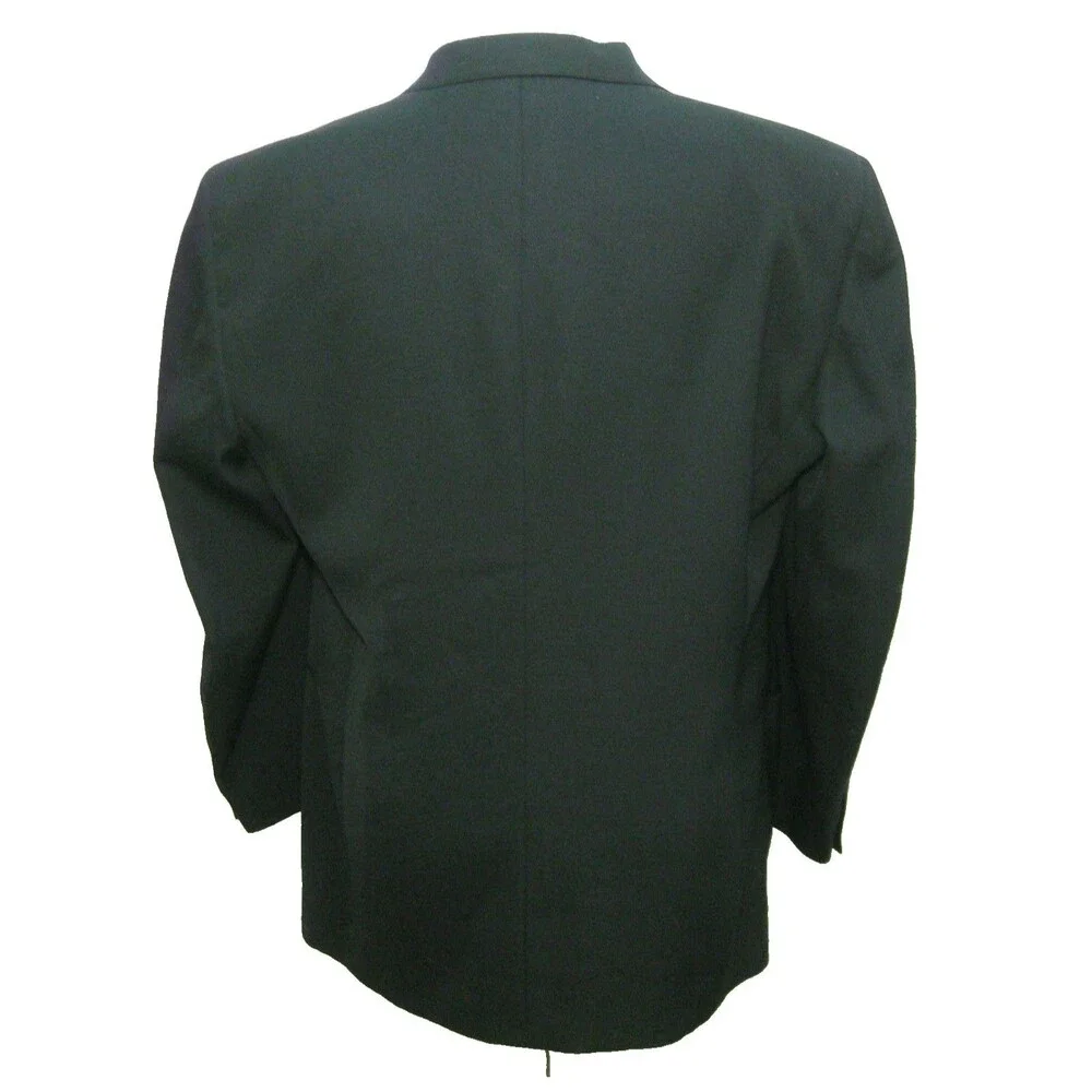 City Streets Mens Size 44R Black Wool Blend Sport Coat Blazer Suit Jacket